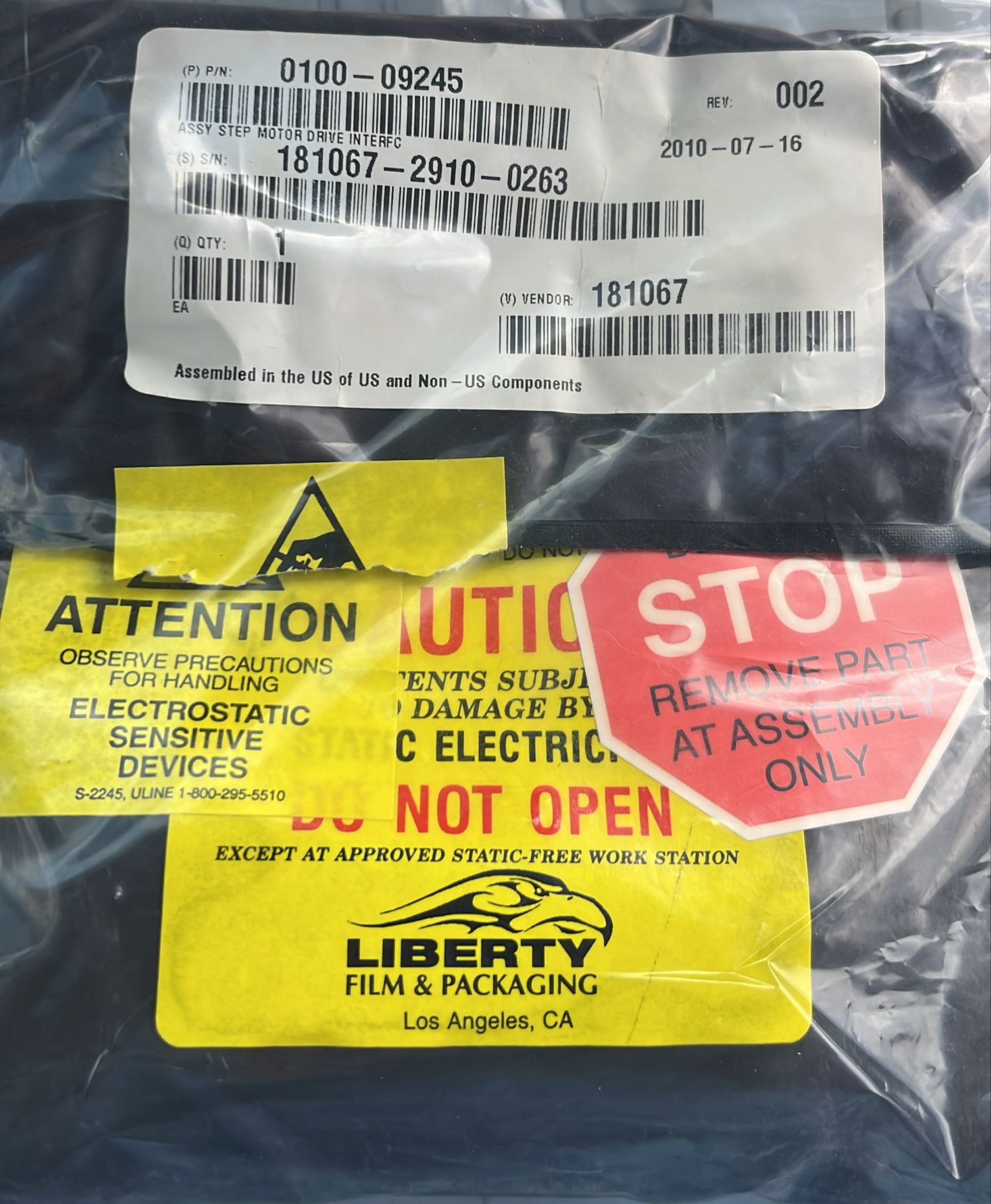 Used Applied Materials AMAT 0100-09245 PCB ASSY,2PH STEP M DRIV