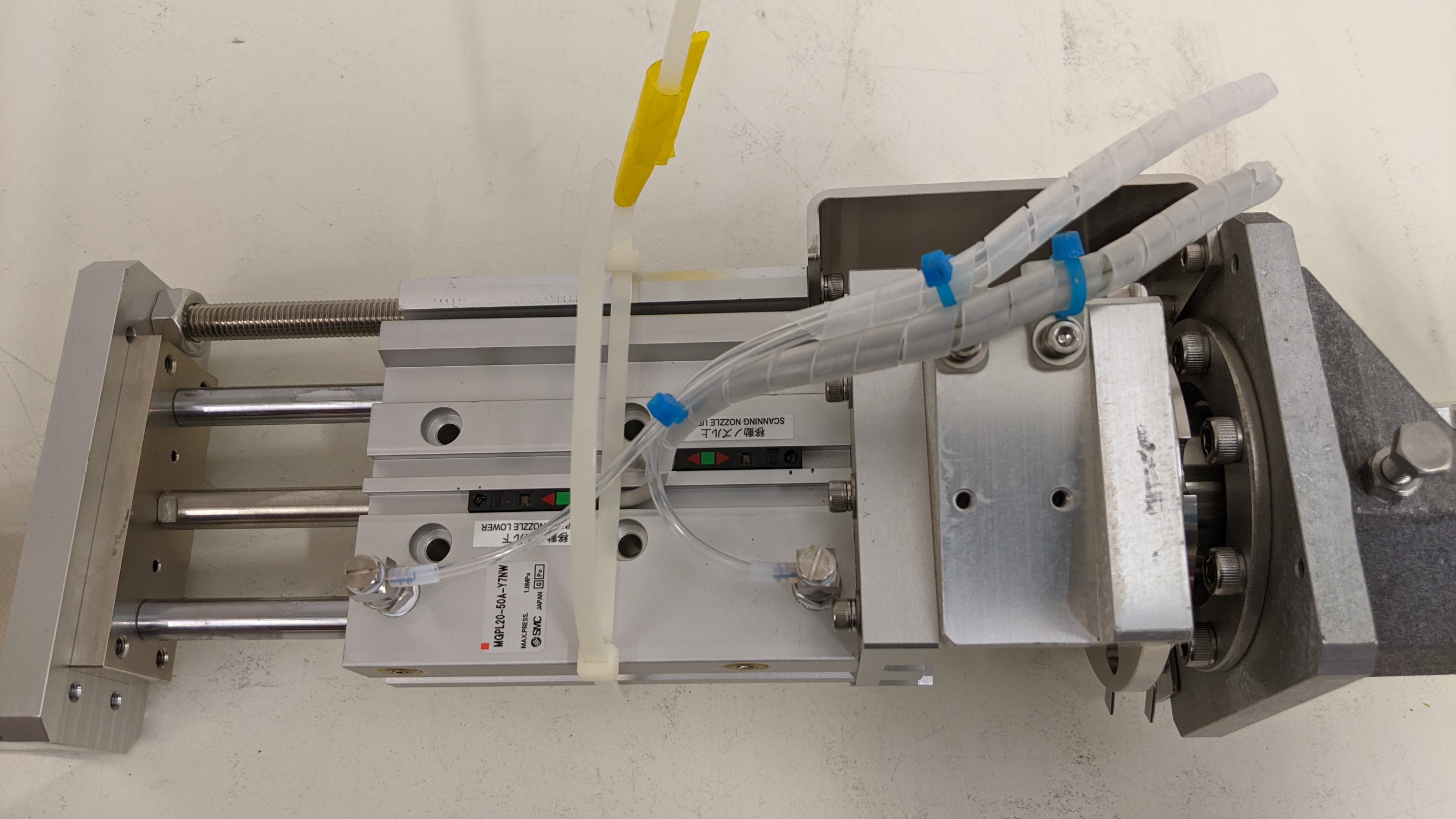 Used SMC & Oriental Motor Co., Ltd. MGP Compact Guide Cylinder / VEXTA 5 Phase Stepping Motor