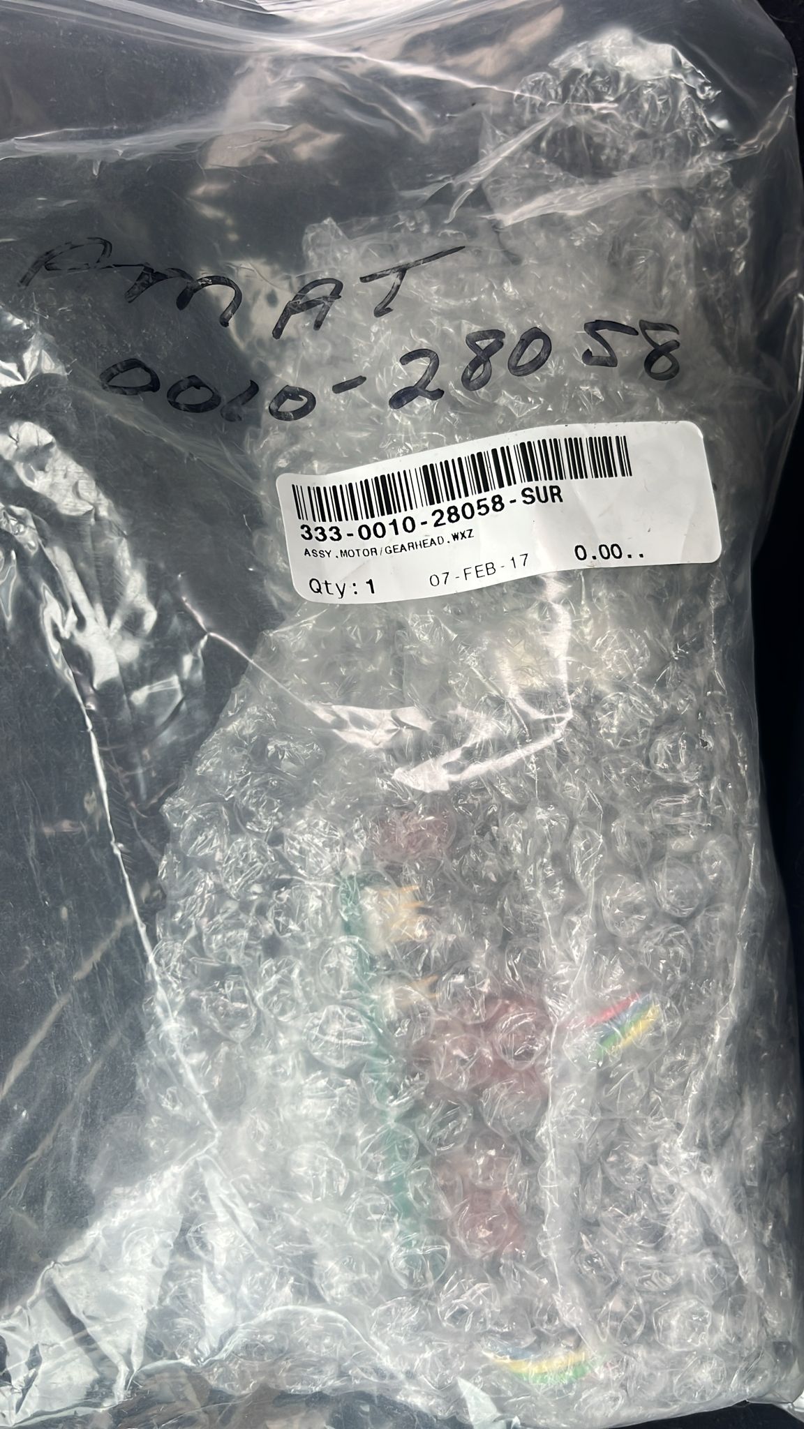 Used Applied Materials AMAT 333-0010-28058-SUR	ASSY,MOTOR/GEARHEAD,WXZ