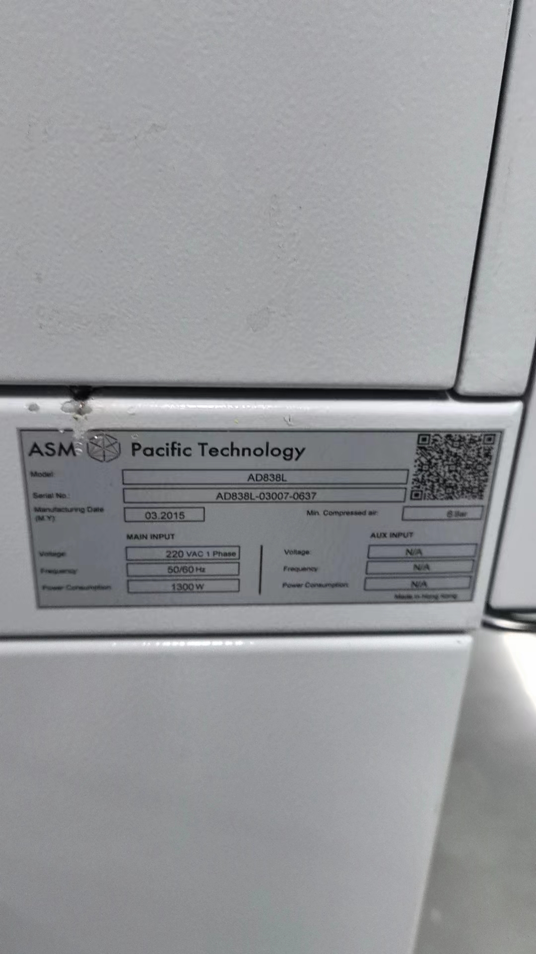 Used 2015 ASM AD838L Die Bonder