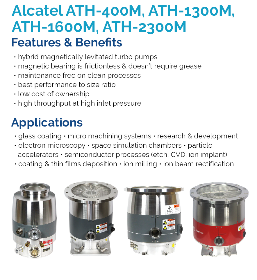 Refurbished Alcatel ATH-400M Turbo Pump