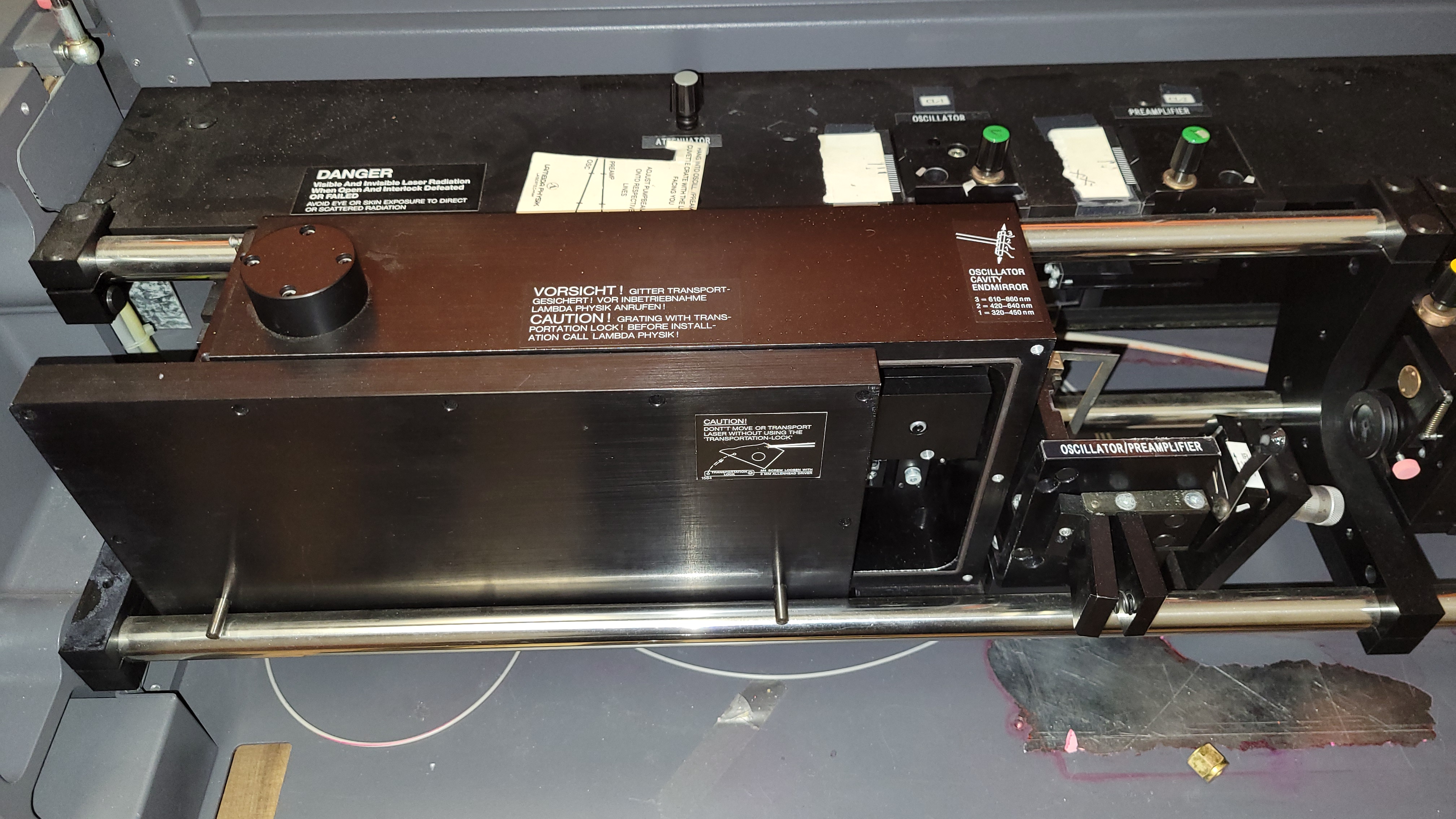 Used 1993 Lambda Physik Scanmate 2 Tunable Dye Laser System