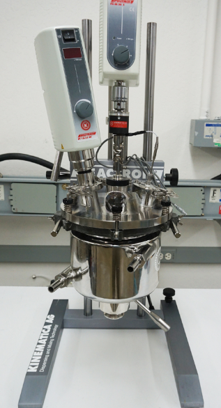 Used Kinematica Reactron RT 2 liter Benchtop Reactor with stainless pressure vessel