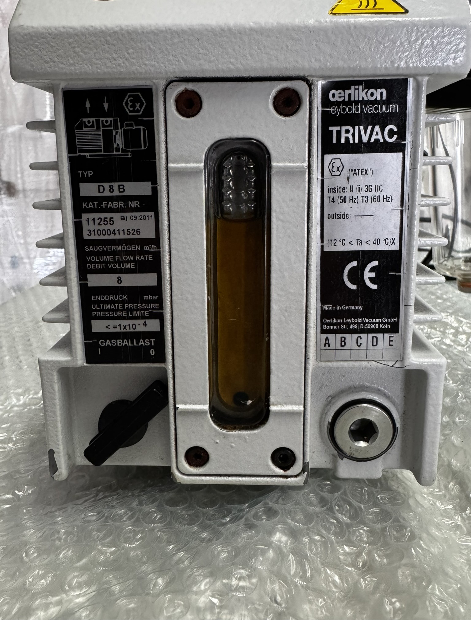 Used Leybold  D8B Rotary Vane Pump