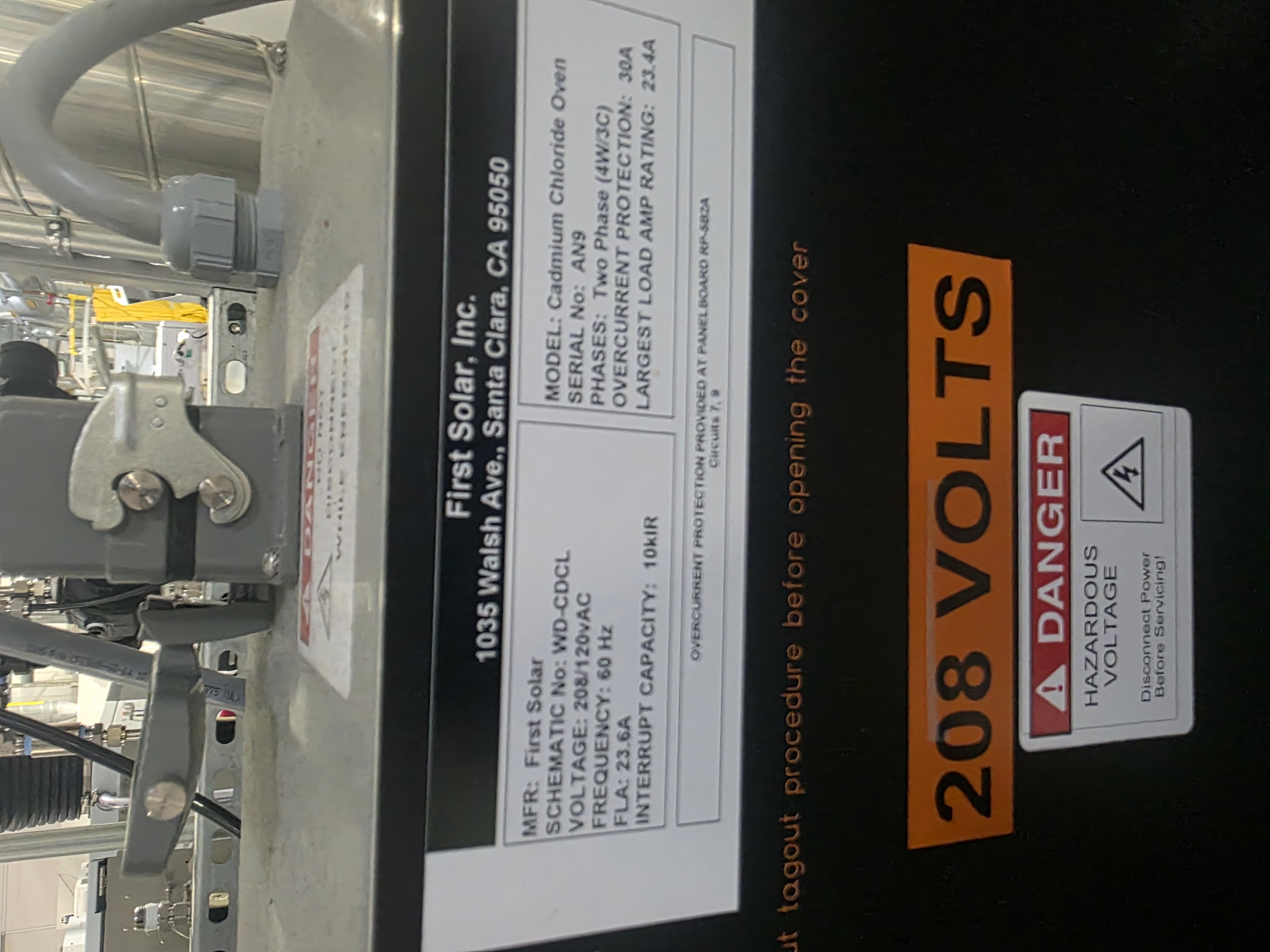Used Cadmium Chloride Prep Oven