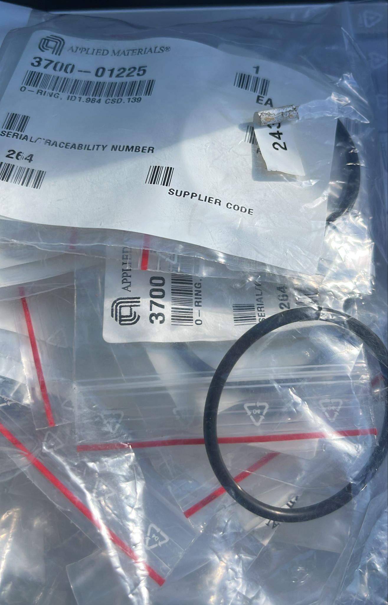 Used Applied Materials AMAT WXZ PART: O-RINGS - VARIOUS AVAILABLE