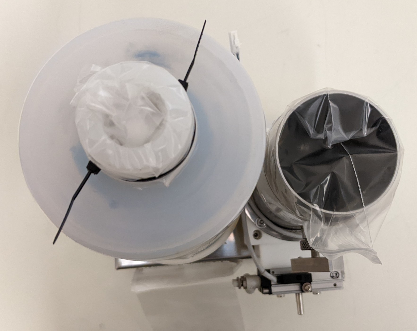 Used TEL Act 8 Part Dev 3-4 Exhaust Duct/Auto Damper/Manual Damper/Mist Trap Assembly