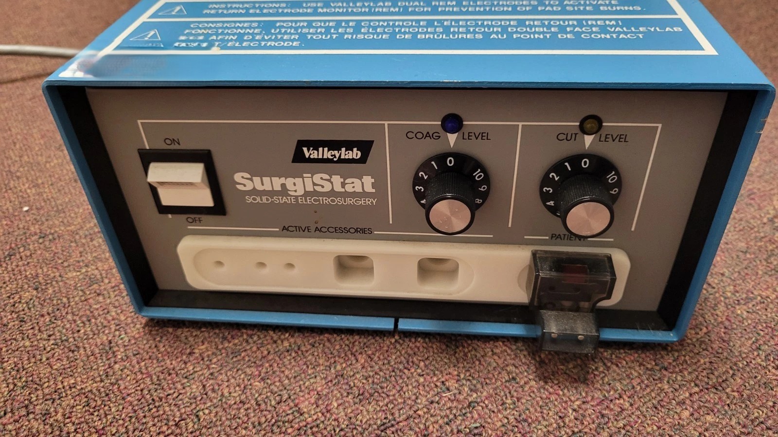 Used Valleylab SURGISTAT B SOLID-STATE ELECTROSURGICAL GENERATOR