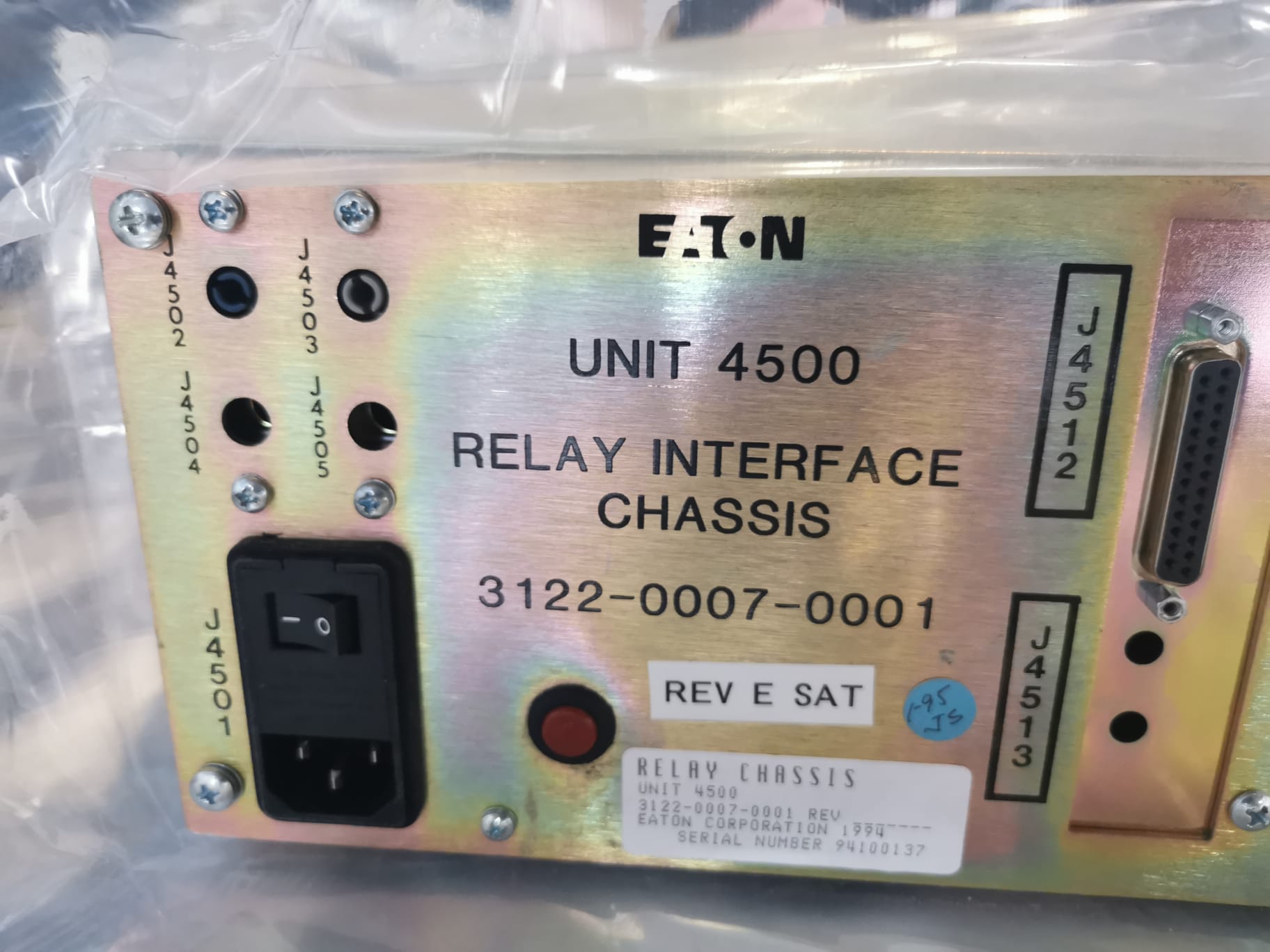 Used Eaton Nova 6200AV Relay interface Chassis 3122.0007.0001