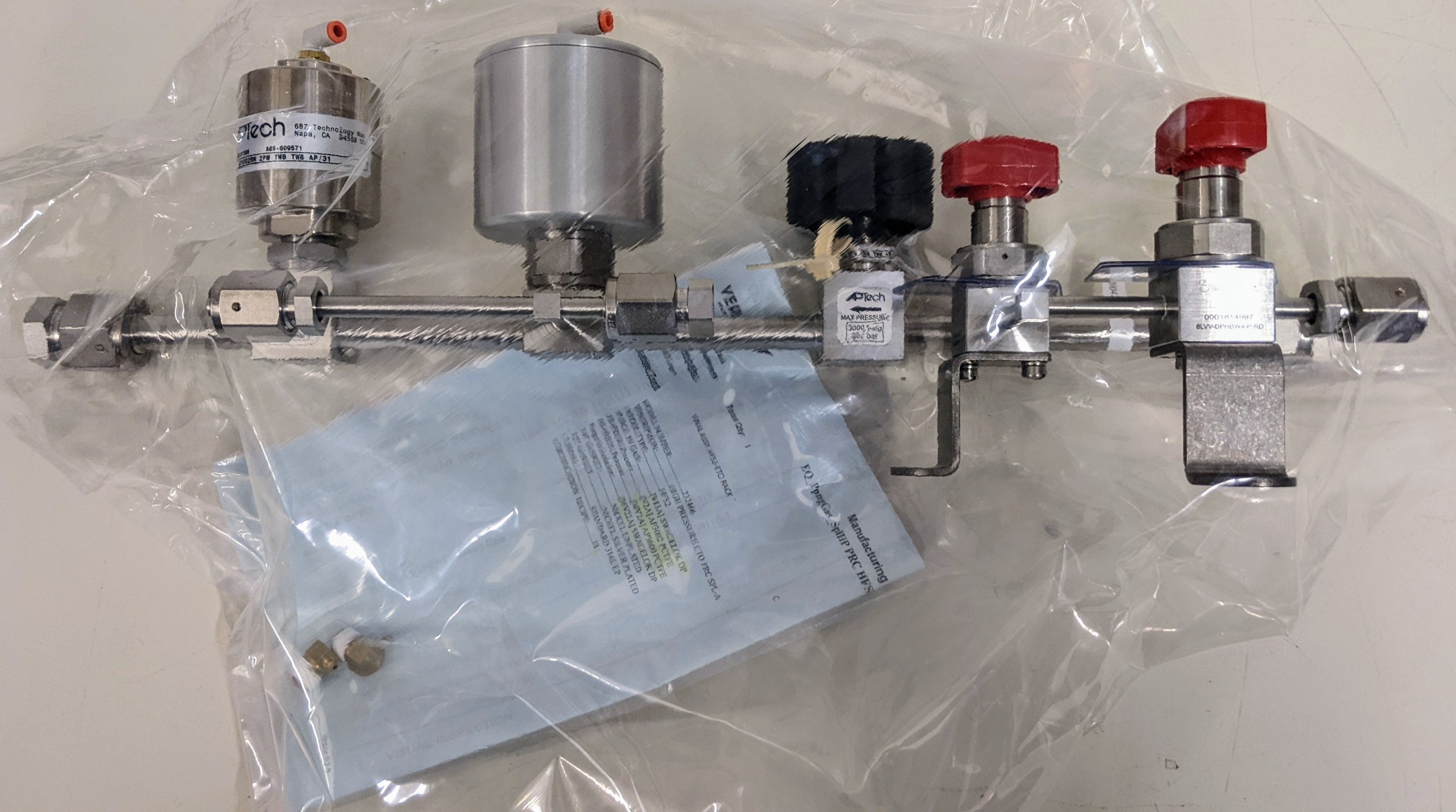 Used Versum Materials - AP Tech H2/N2 HFS High Press SideA MV2,V2,V13