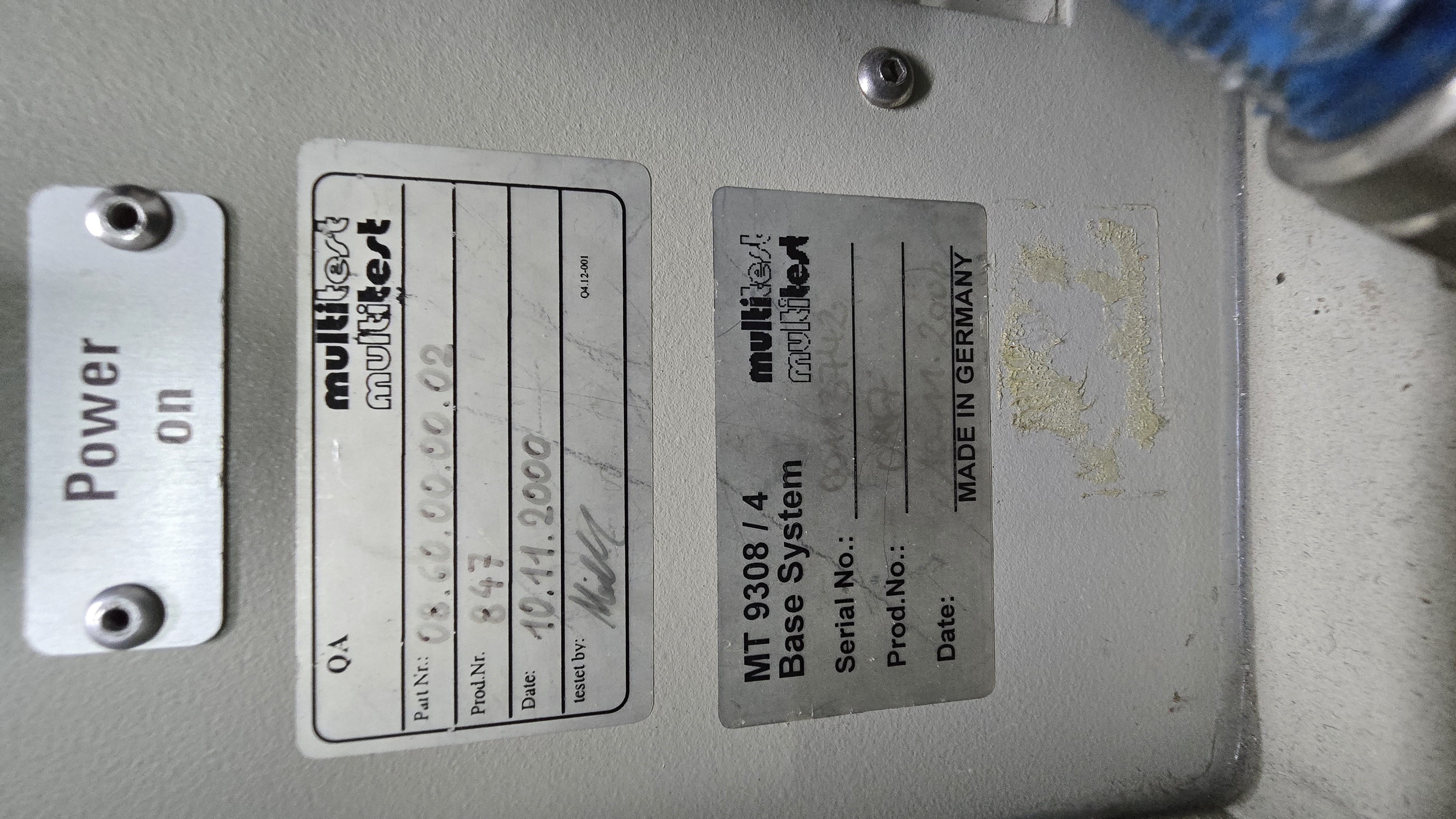 Used Multitest MT-9320 Test Handler