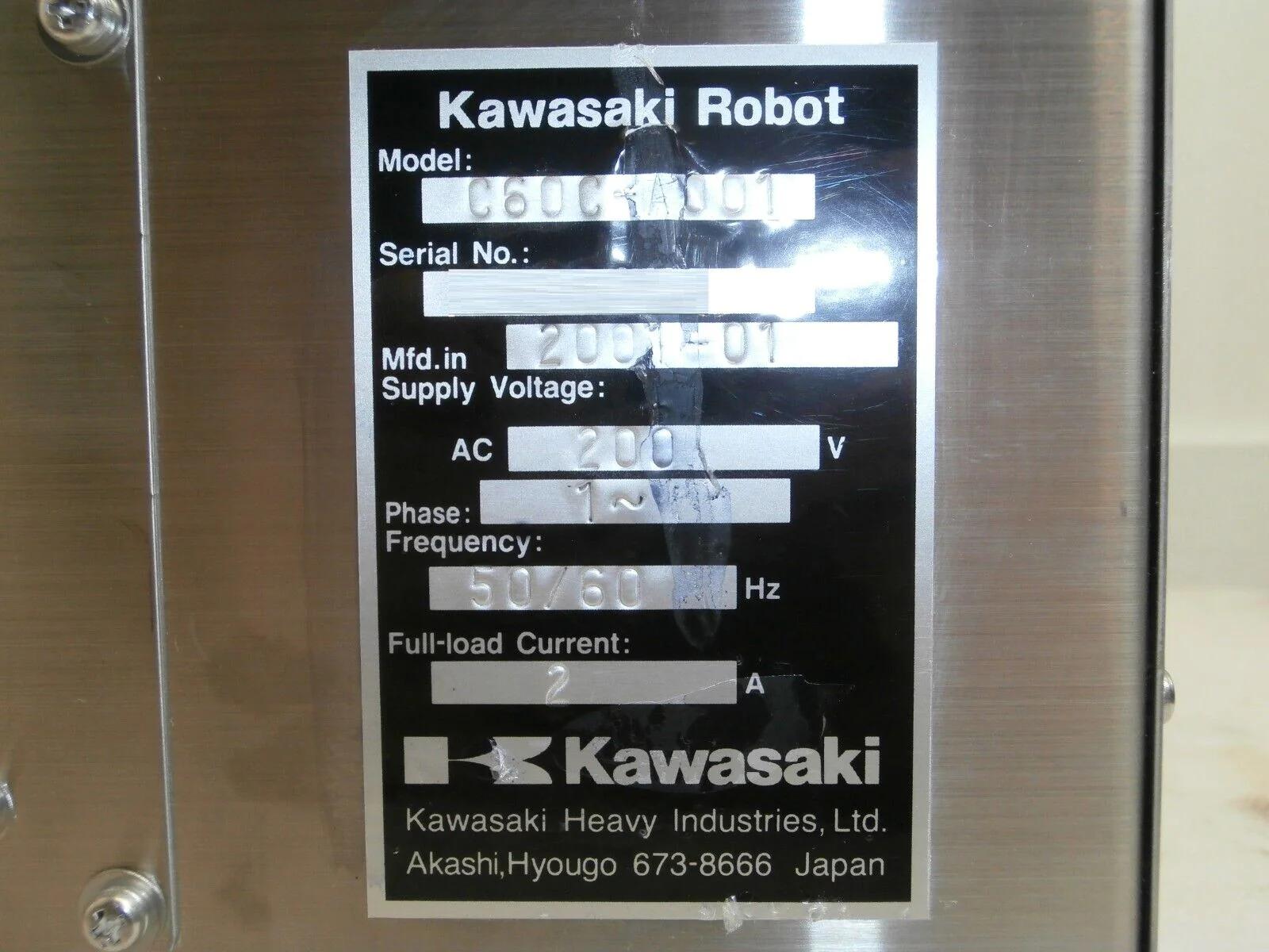 Used KAWASAKI Kawasaki C60C-A001 Robot Controller Nikon 4S082-666-2 NKWH00V1.11 NSR