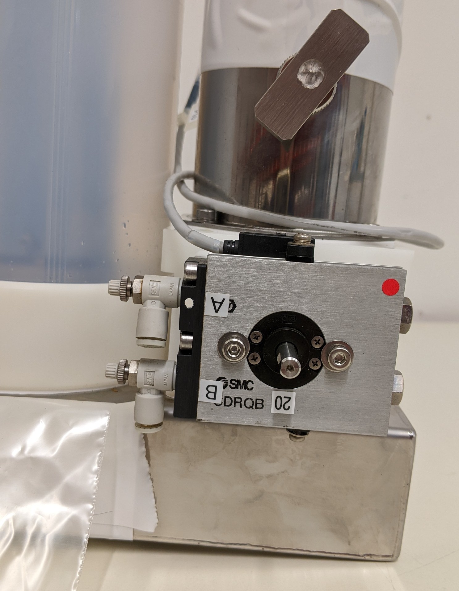 Used TEL Act 8 Part Dev 3-4 Exhaust Duct/Auto Damper/Manual Damper/Mist Trap Assembly