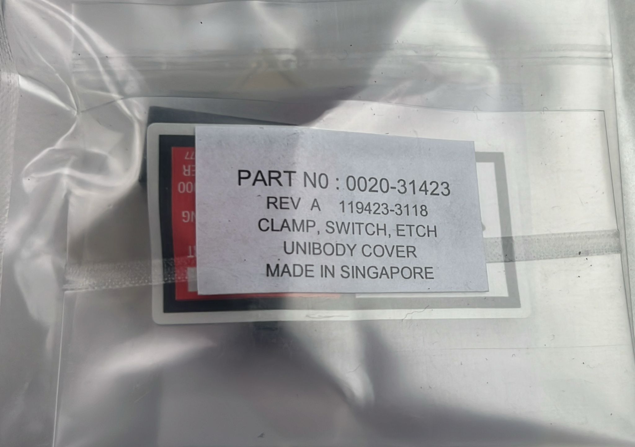 Used Applied Materials AMAT 0020-31423 CLAMP SWITCH ETCH UNIBODY