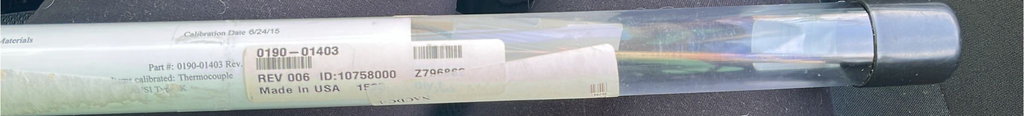 Used Applied Materials AMAT 0190-01403 TC ASSY HEATER WXZ