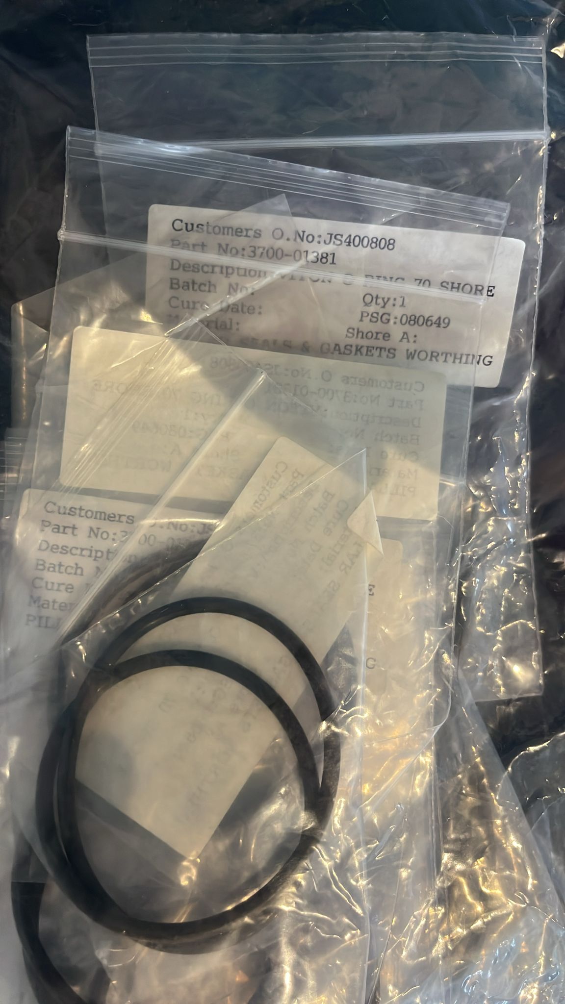 Used Applied Materials AMAT WXZ PART: O-RINGS - VARIOUS AVAILABLE