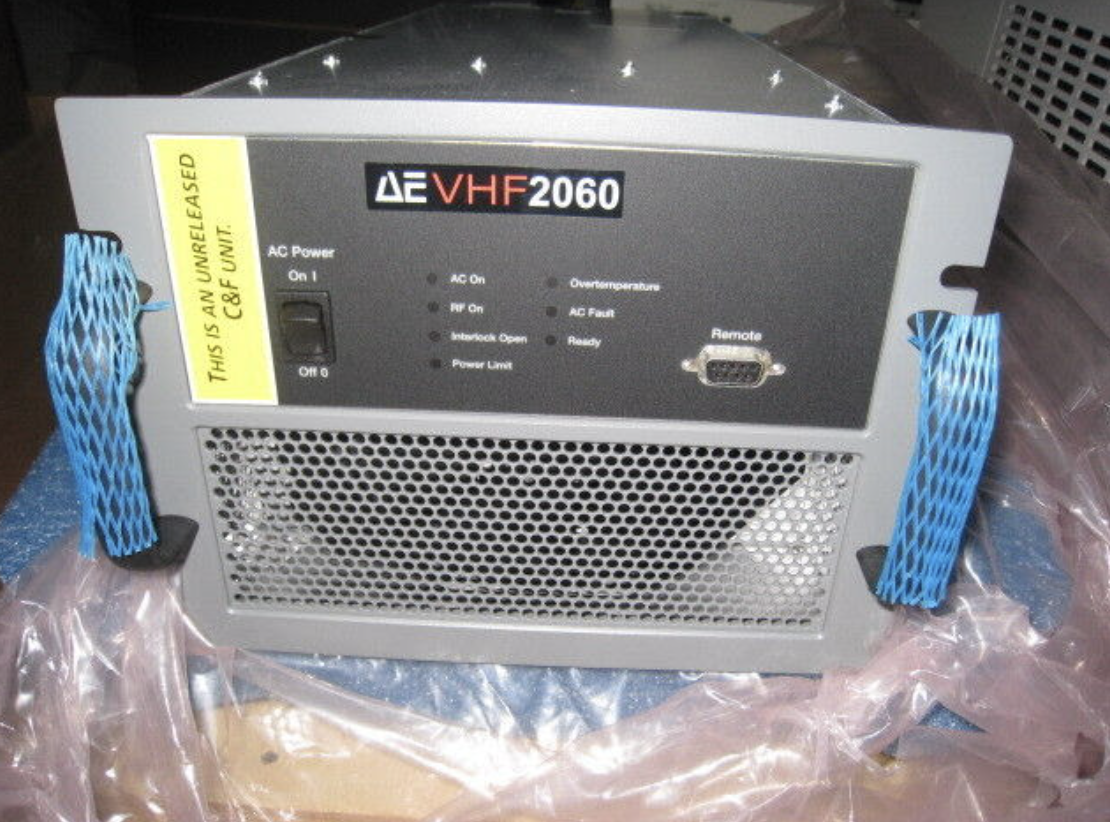 Refurbished Advanced Energy VHF 2060 RF GENERATOR AMAT 0920-00056, AE 3150852-004