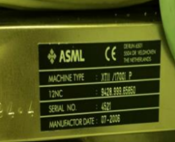 Used ASML XT1700i