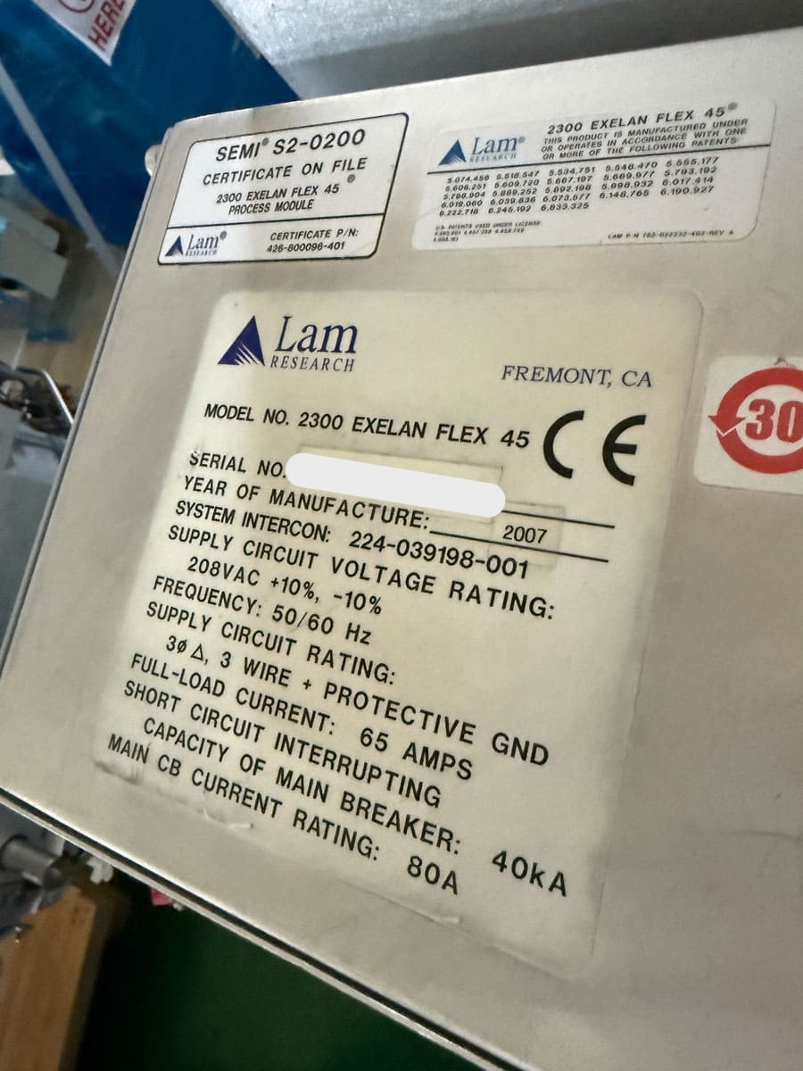 Used 2007 Lam Research 2300 Flex45