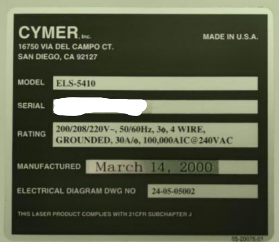 Used 2000 NIKON NSR-2205EX14C