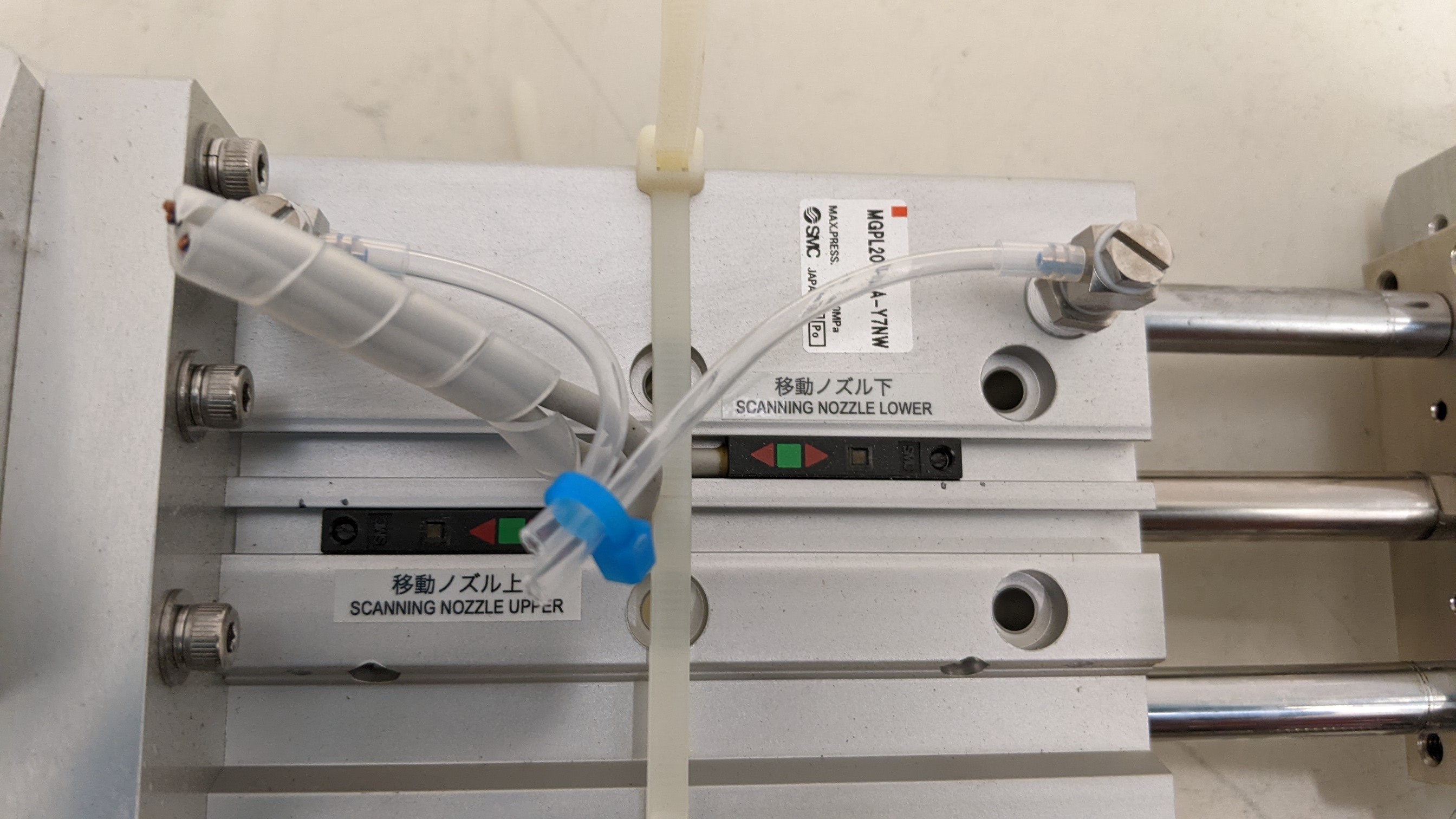 Used SMC & Oriental Motor Co., Ltd. MGP Compact Guide Cylinder / VEXTA 5 Phase Stepping Motor