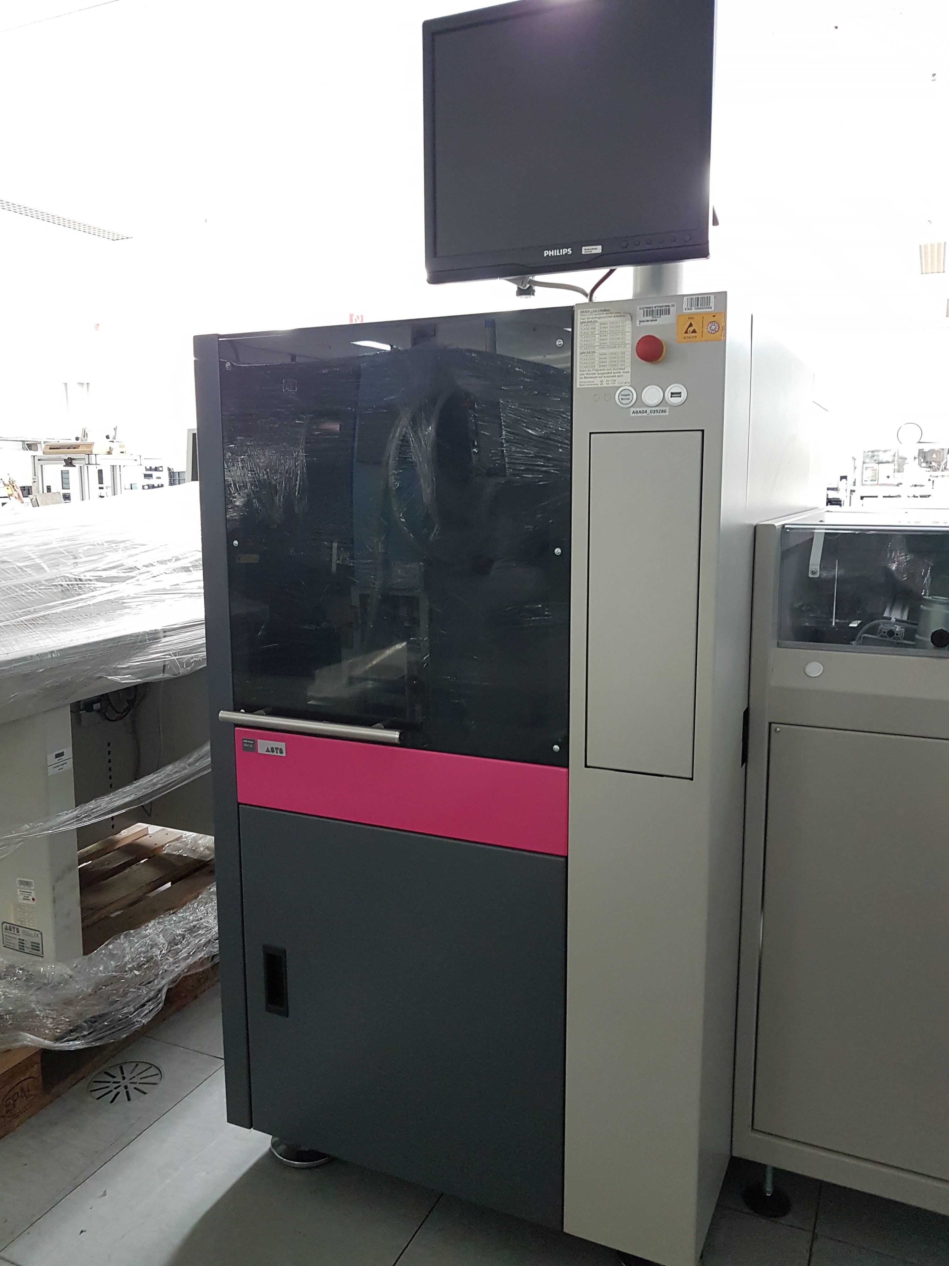 Used 2010 ASYS ABA04 Label Printer