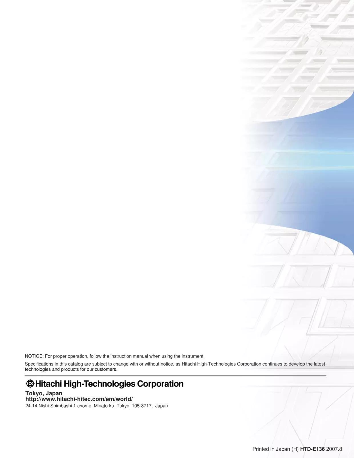 Used Hitachi Hightech TM1000 Tabletop Miscroscope