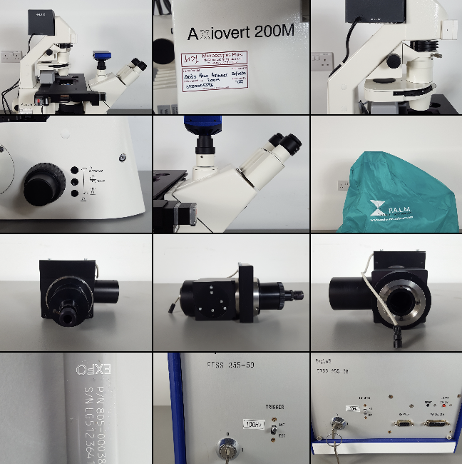 Used PALM Laser Microscope Microlaser Microbeam Capture Zeiss Axiovert 200M P.A.L.M