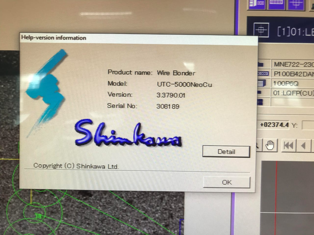 Used Shinkawa UTC 5000 Bonder