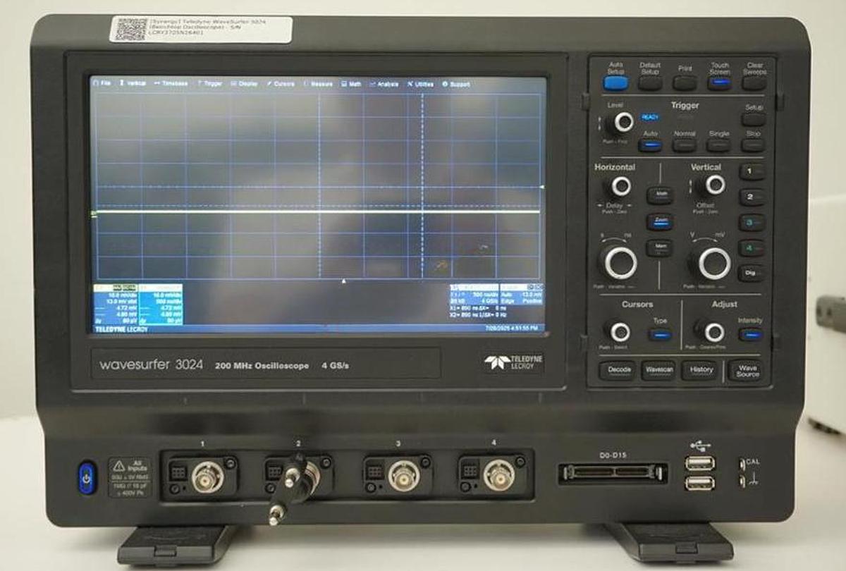 Used 2017 Teledyne Lecroy Wavesurfer WS3024 200 MHz 4 Channel Oscilloscope