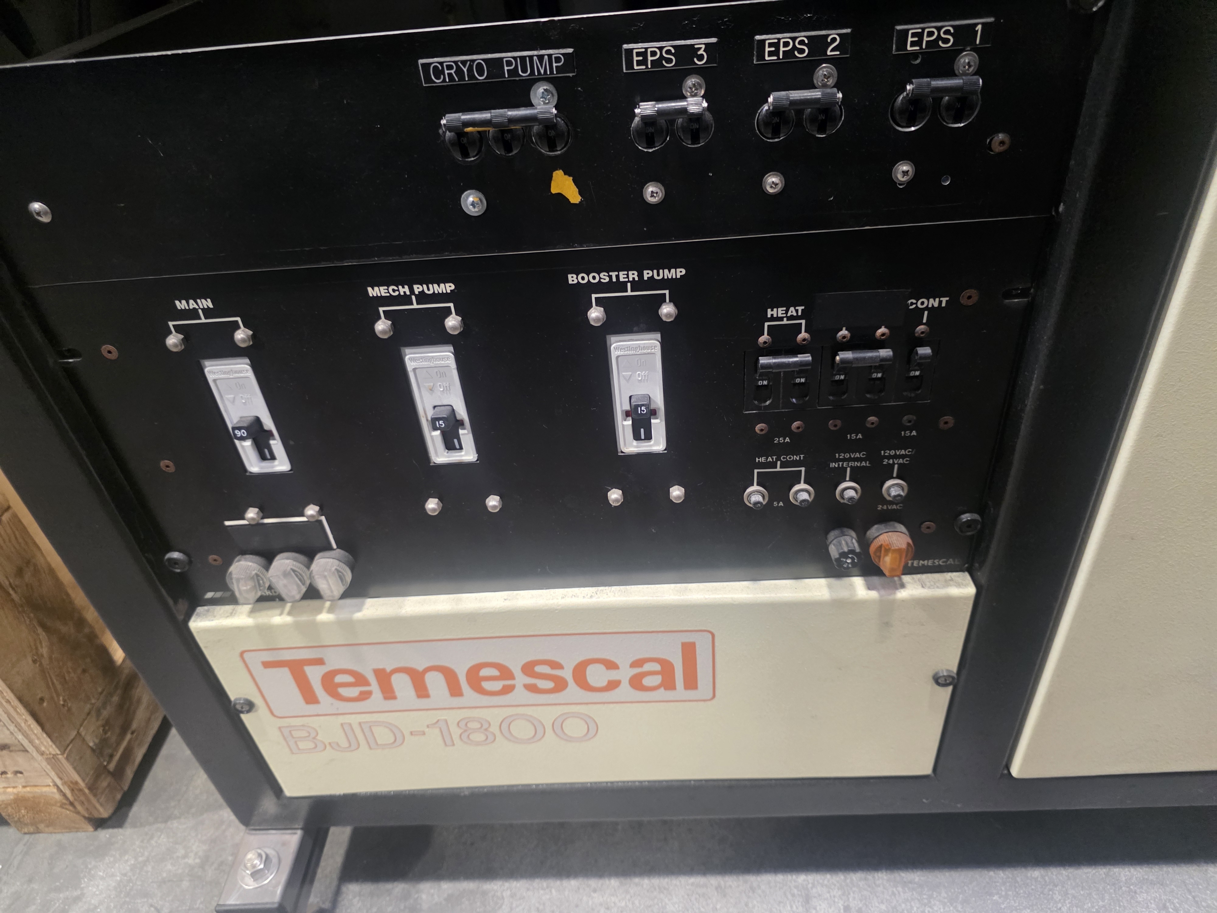Used Temescal BJD1800 Ebeam Evaporator System