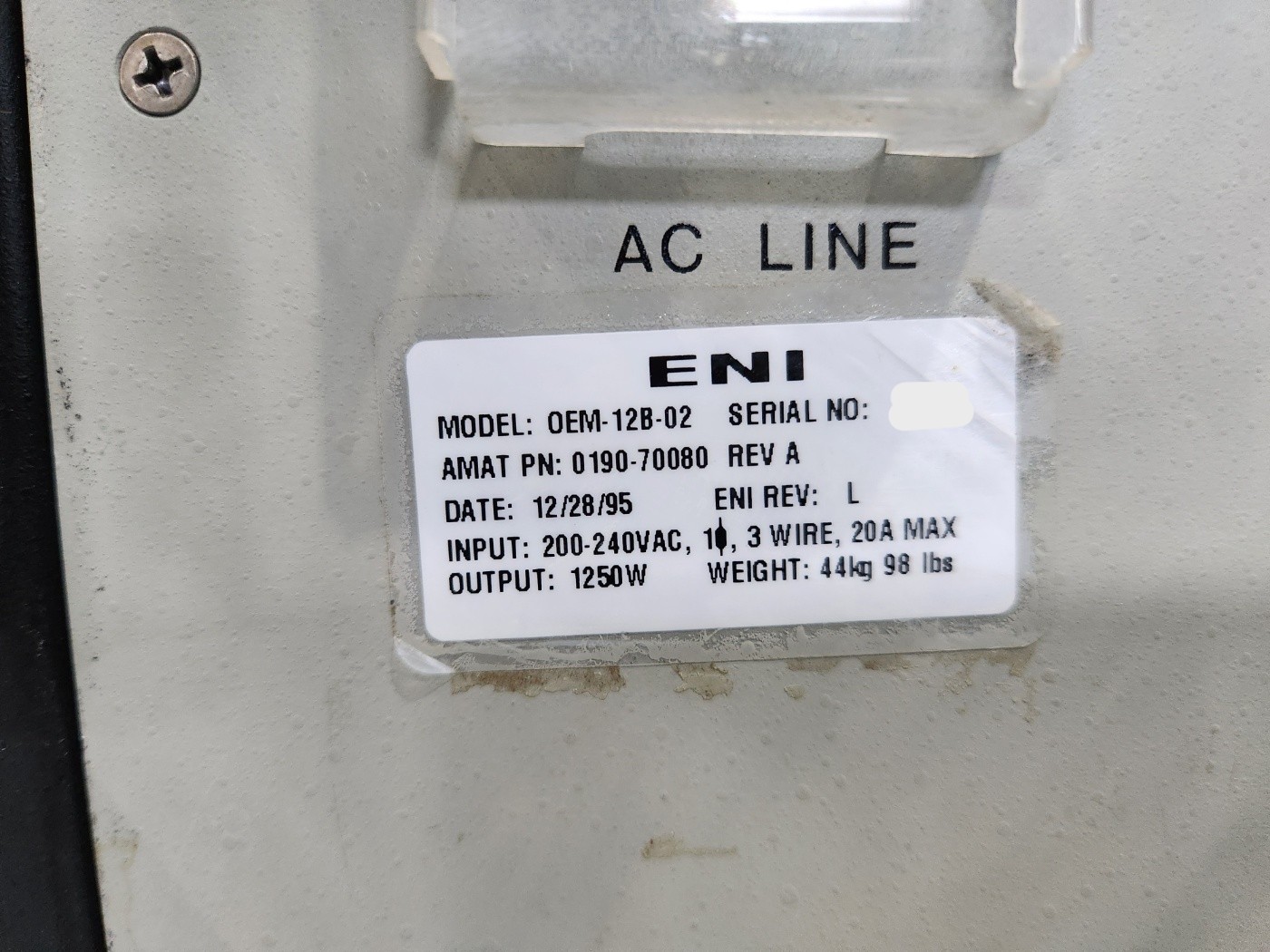 Used 1995 AMAT P5000