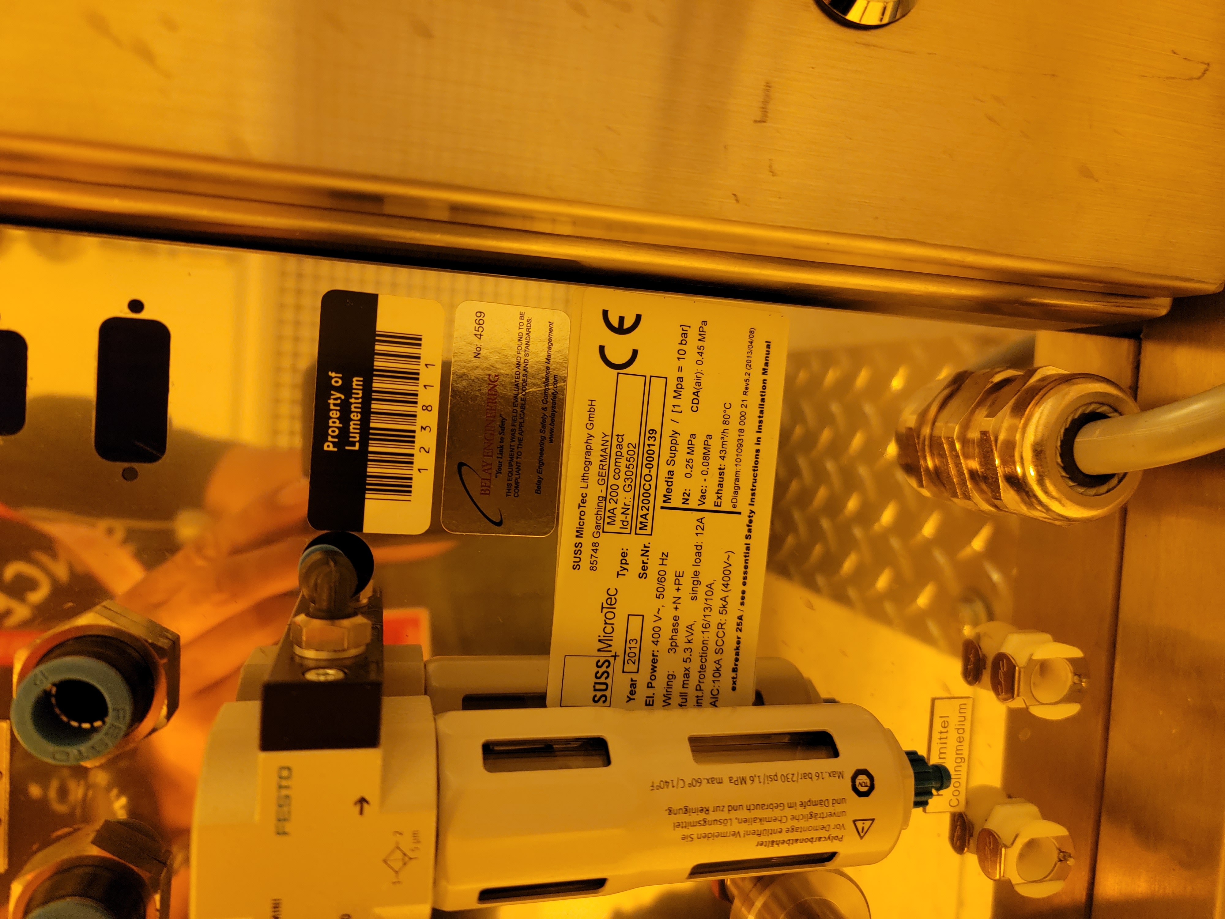 Used Suss Microtech MA-200 Compact Mask Aligner