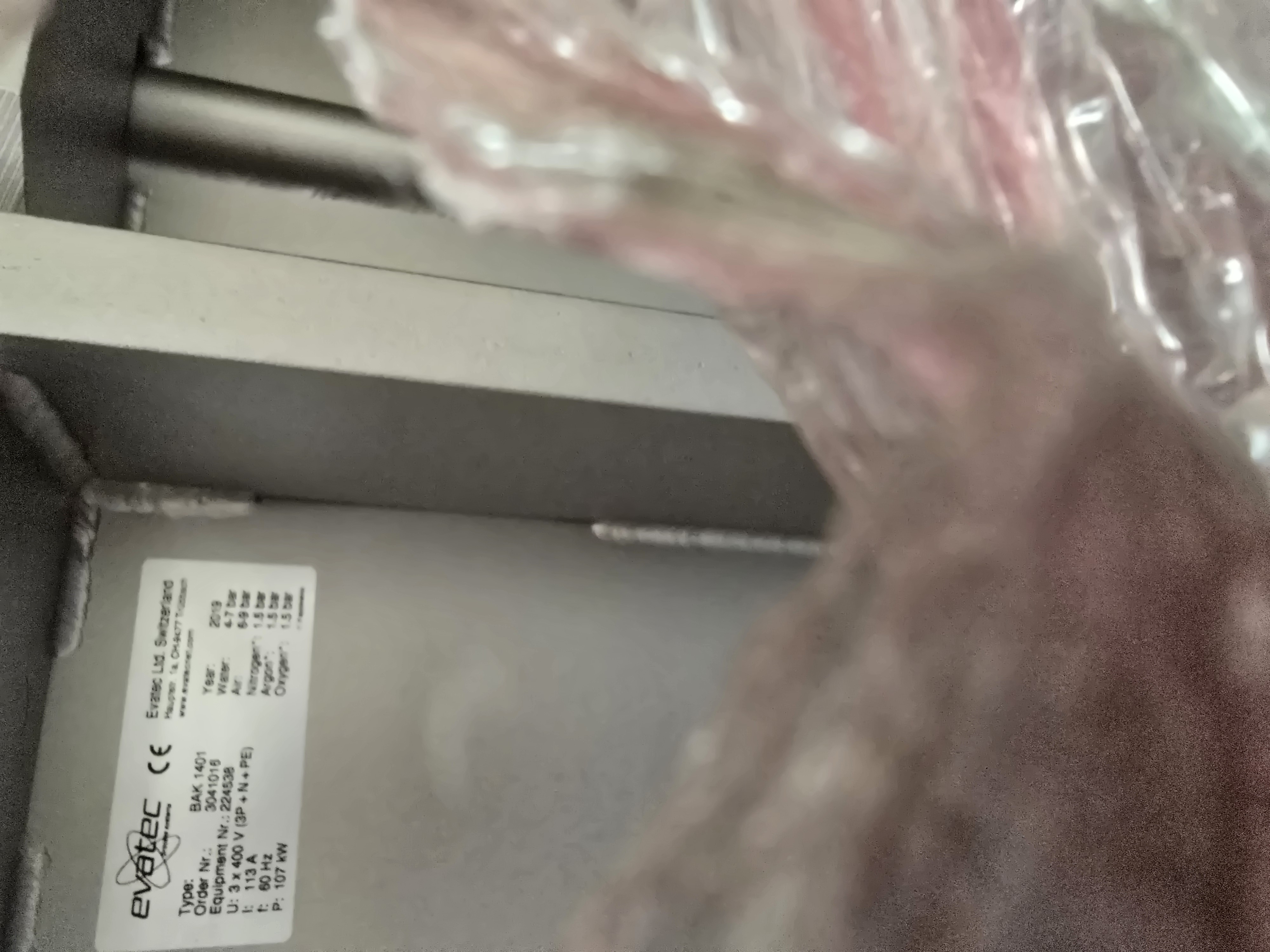 Used EVATEC BAK 1401