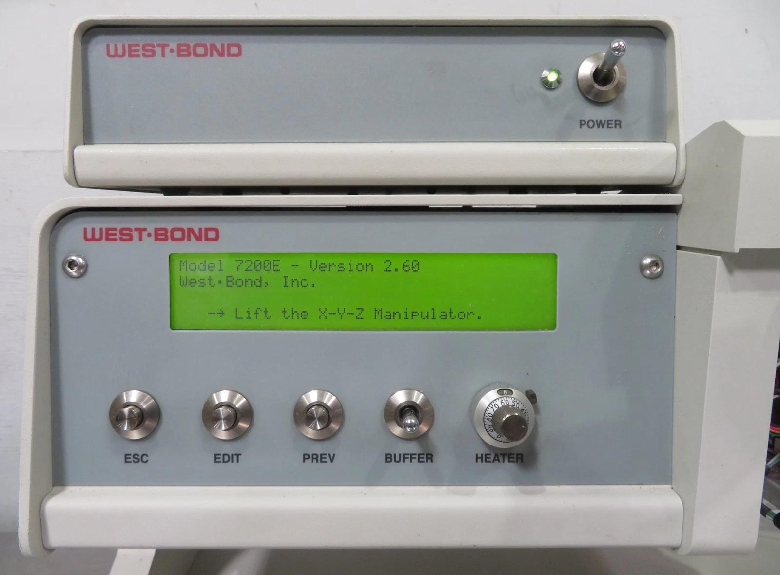 Used West-Bond 7372E Epoxy/Eutectic Die Bonder, Inert Gas Mirrored Workholder