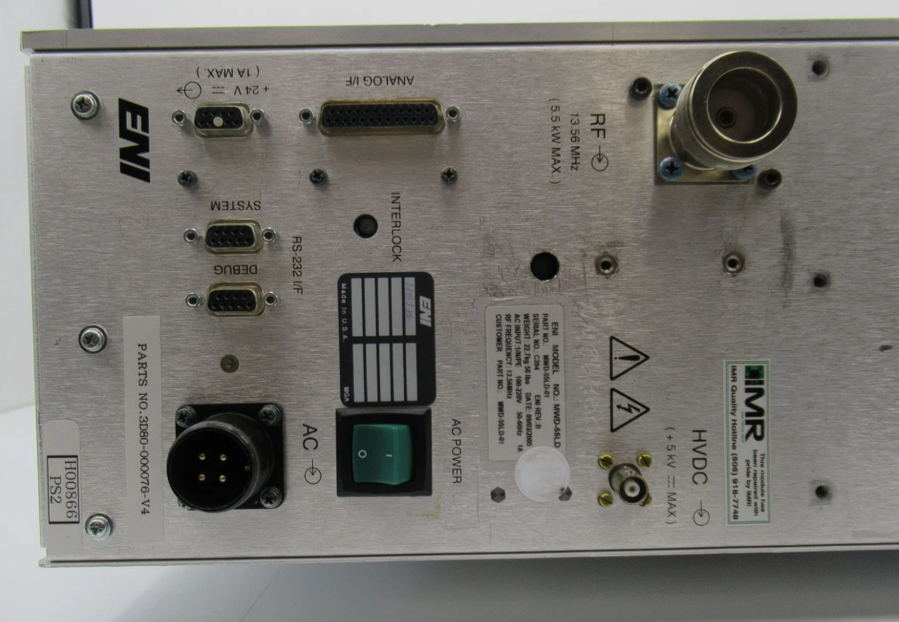 Used ENI MWD-55LD-01 13.56 MHZ, 100-220V 50-60HZ Automatch