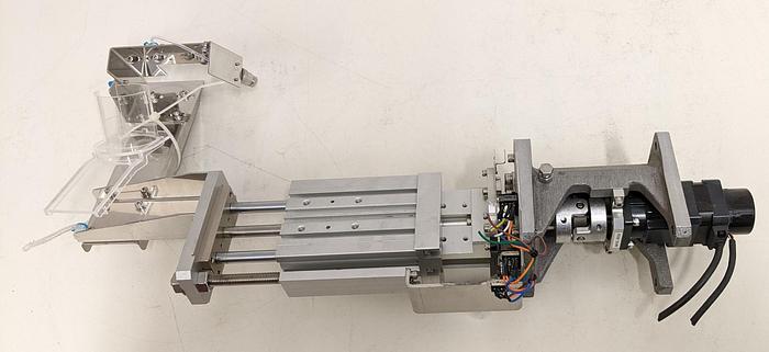 Used SMC & Oriental Motor Co., Ltd. MGP Compact Guide Cylinder /- VEXTA 5 Phase Stepping Motor