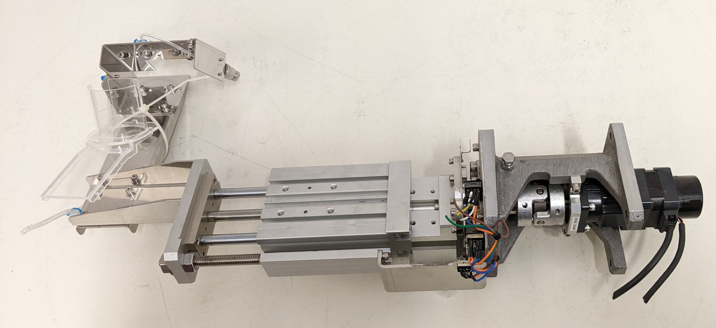 Used SMC & Oriental Motor Co., Ltd. MGP Compact Guide Cylinder /- VEXTA 5 Phase Stepping Motor