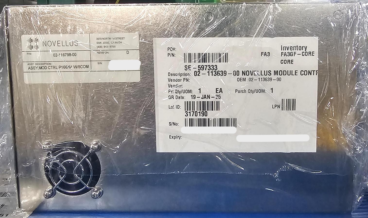 Used Novellus 02-113639-00 MODULE CONTROLLER