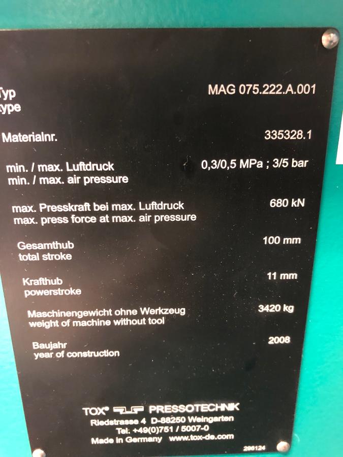 Used other 	 MAG 075.222.A.001