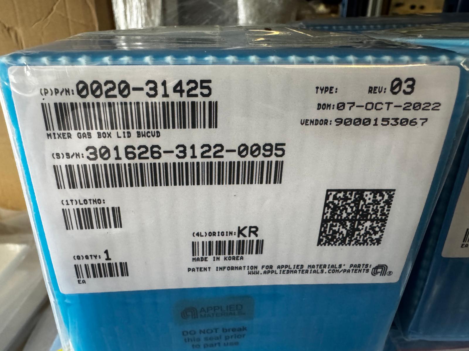 Applied Materials AMAT 0020-31425 GAS MIXER AMAT 4D