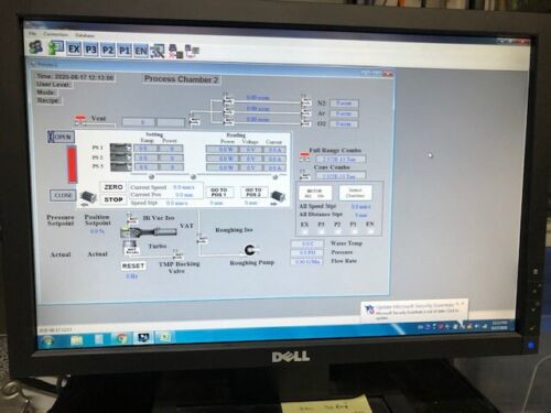 Used Sencera In-line Sputter 6 target large panel DC power supply vacuum & Turbo pump