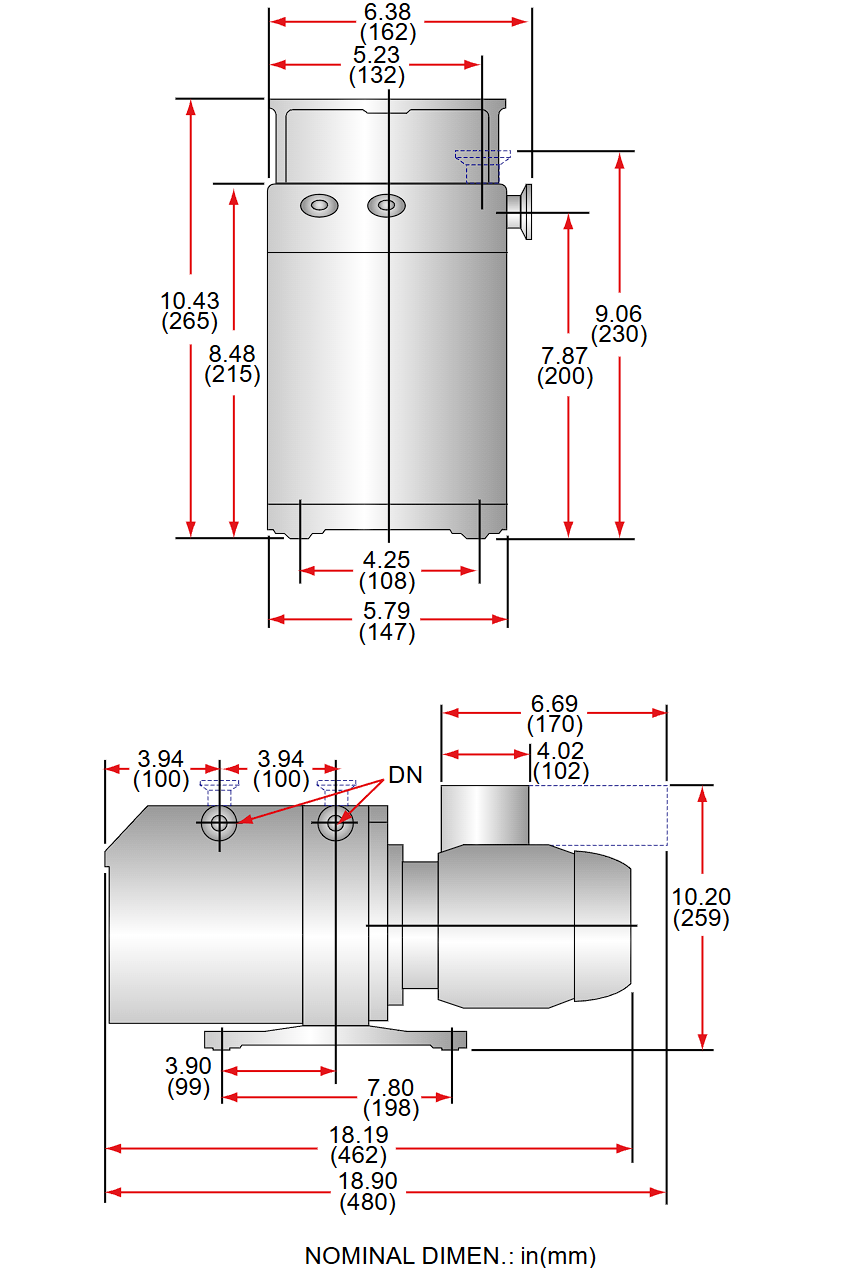 Used Leybold  D8B Rotary Vane Pump