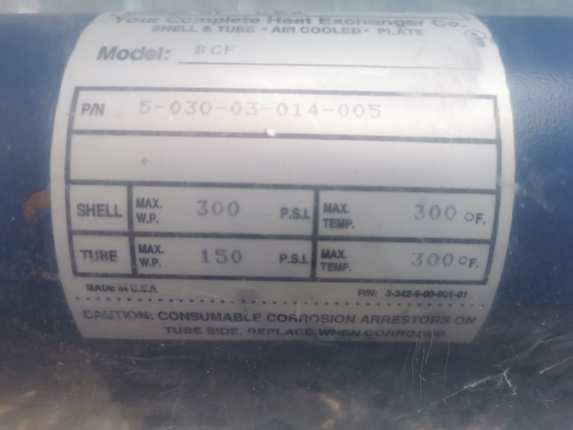 Used Eaton Nova 6200AV Heat exchanger