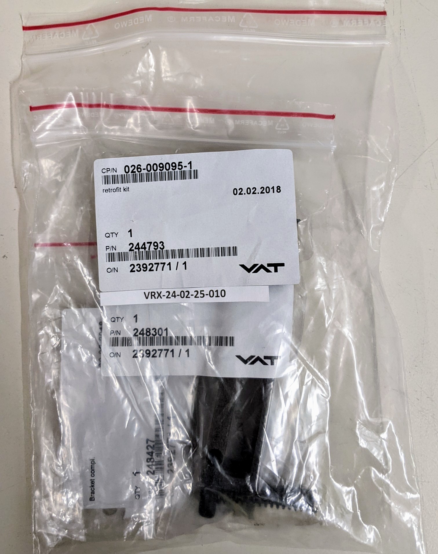 Used VAT - TEL Tokyo Electron Bracket Retrofit Kit