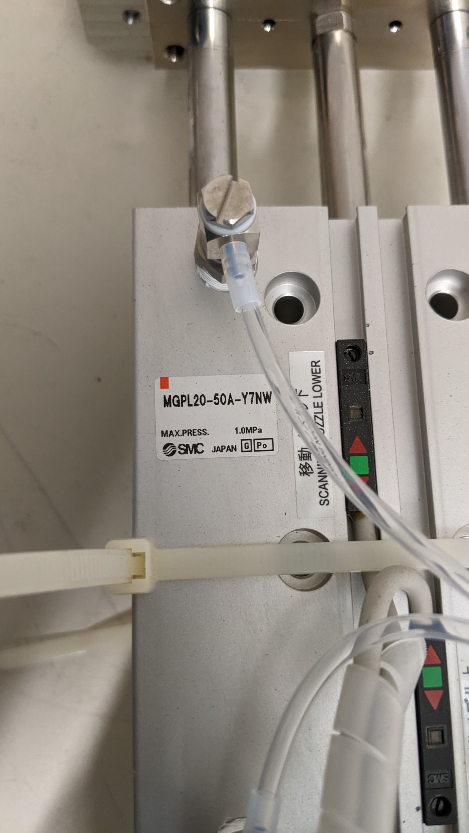 Used SMC & Oriental Motor Co., Ltd. MGP Compact Guide Cylinder / VEXTA 5 Phase Stepping Motor