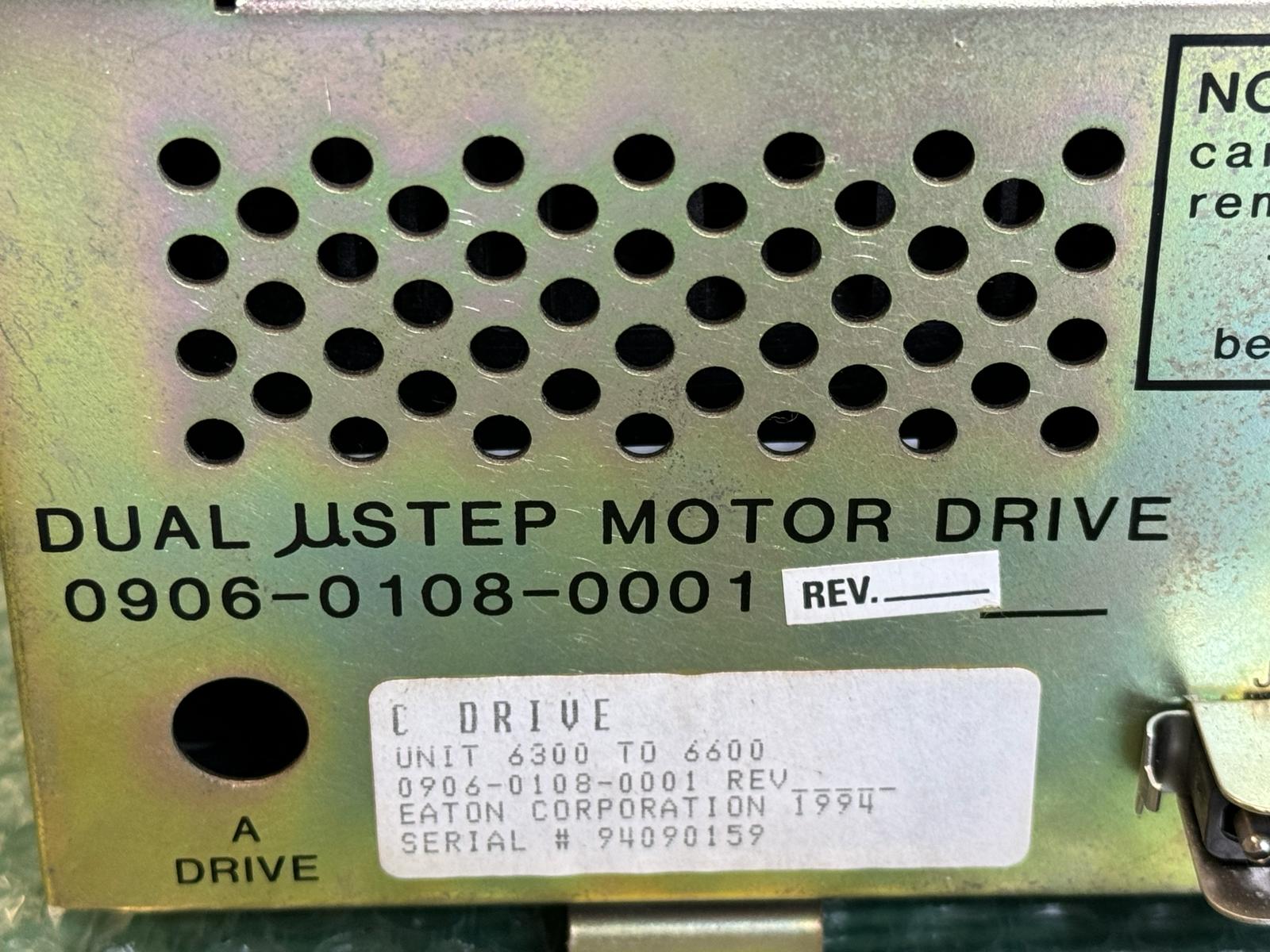 Used Eaton Nova 6200AV 6500 DUAL USTEP C DRIVE MOTOR DRIVE 0906-0108-0001