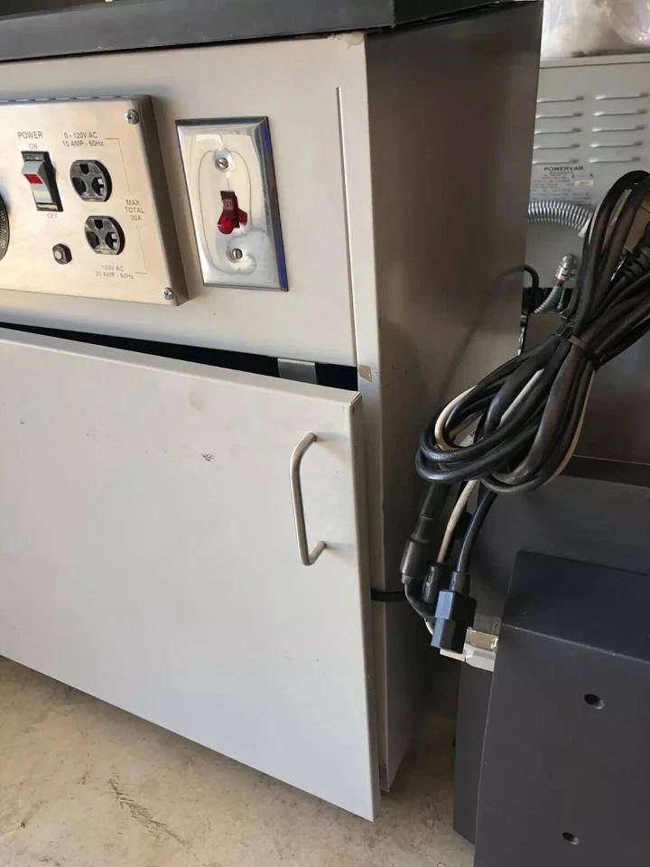 Used Leybold Sogevac SV 40 BIFC Rotary Vane Vacuum Pump with Noise Reduction Cabinet