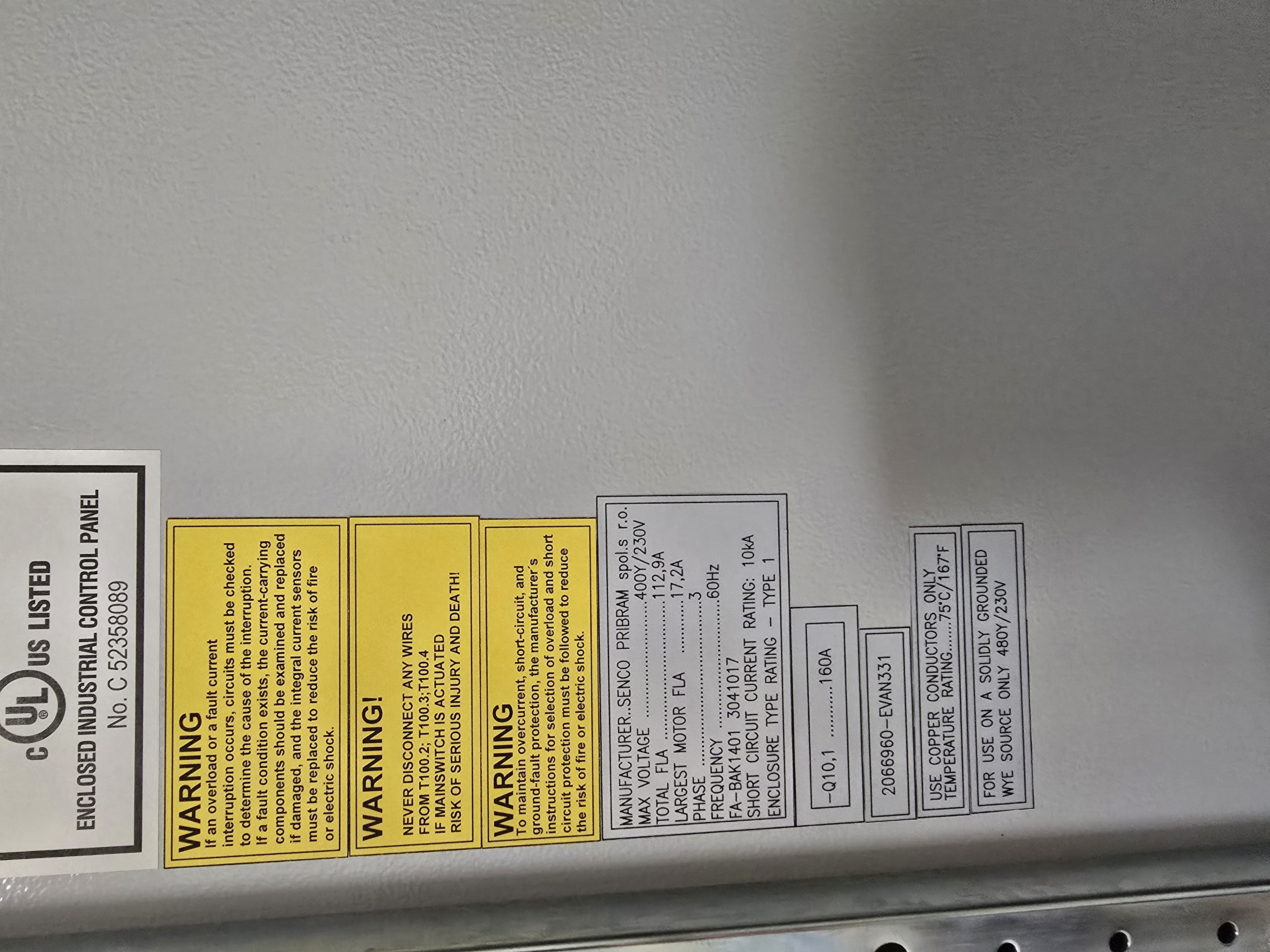 Used EVATEC BAK 1401