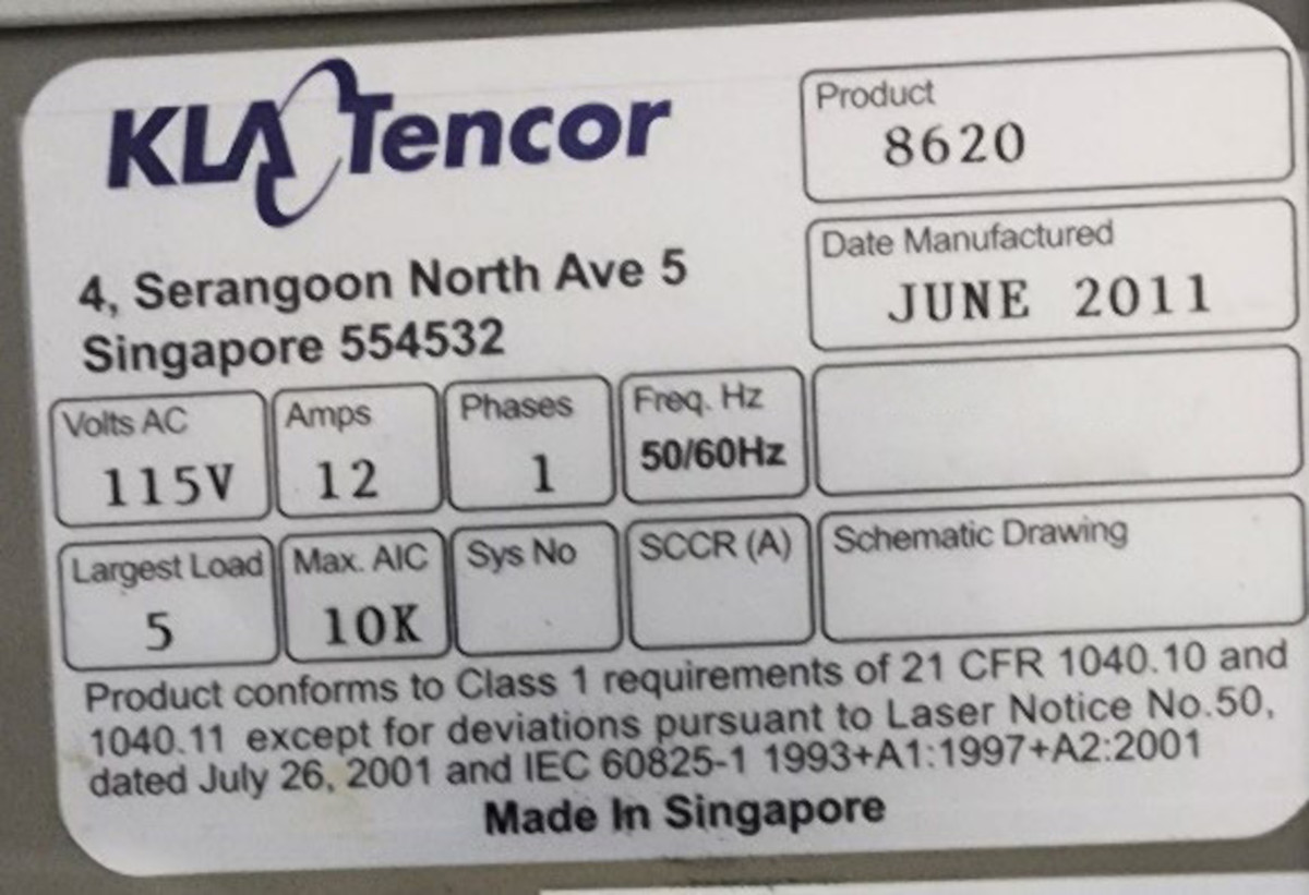 Used 2011 KLA TENCOR Candela 8620 Wafer Inspection System
